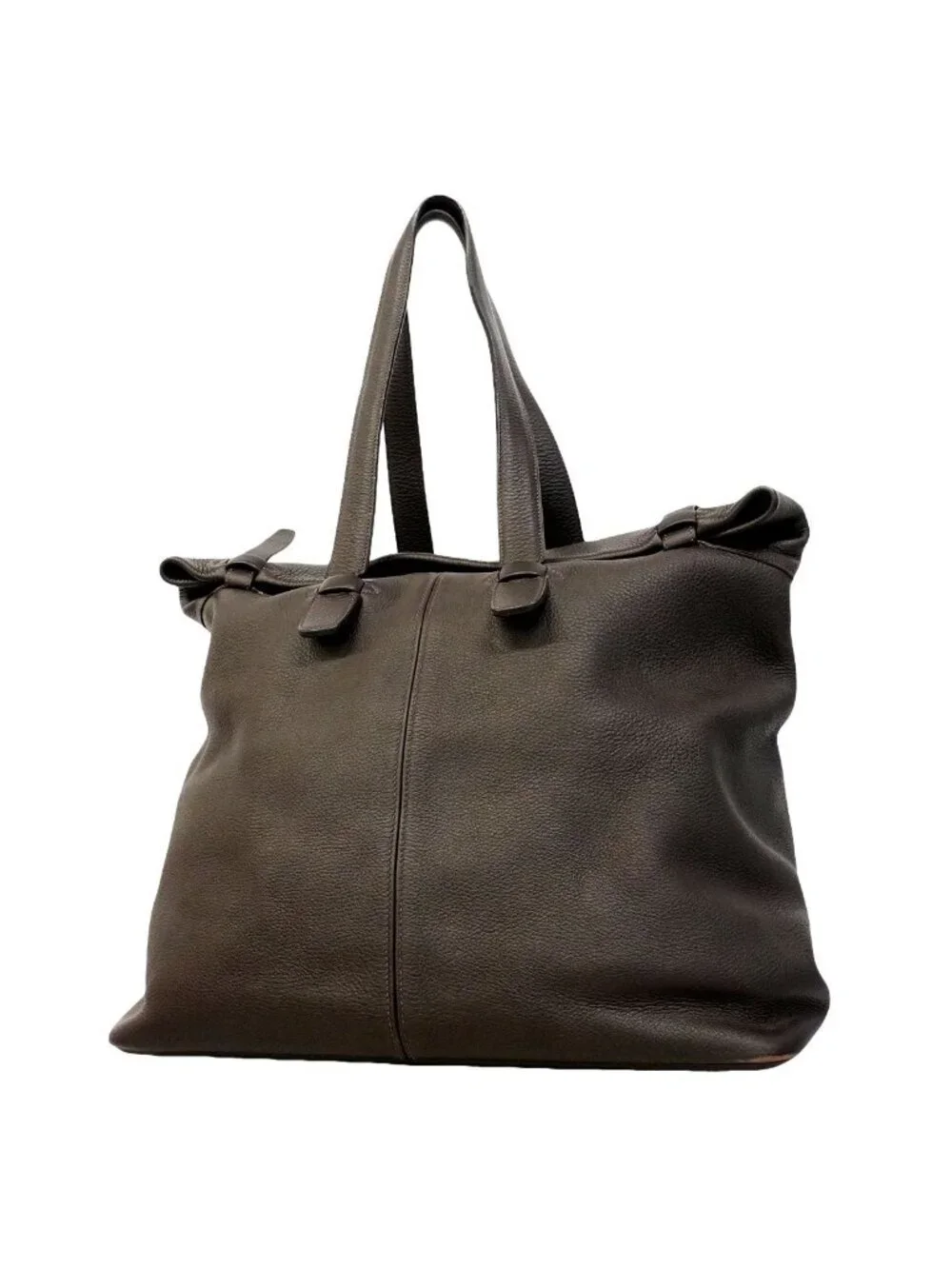 Hermes Tote Taurillon Clemence Ebene Gold